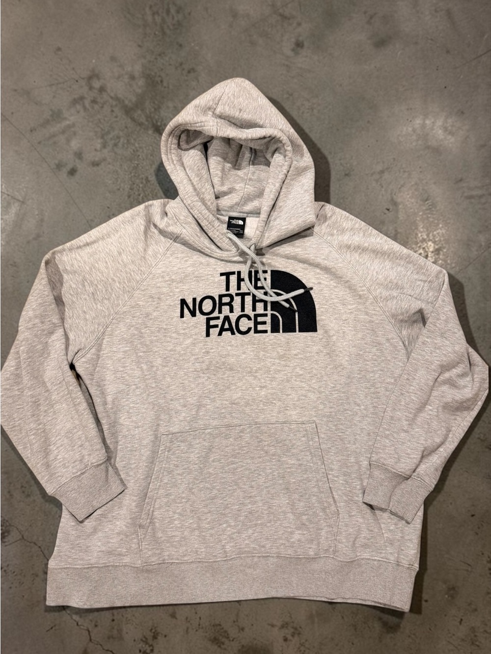 The North Face Gray Logo Hoodie Women's XXXL